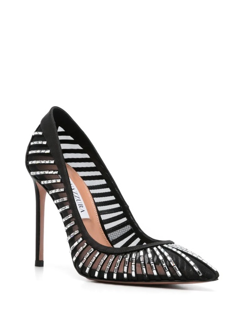 Aquazzura 105mm Passions Crystal pumps - Black - zdjęcie produktu nr 2