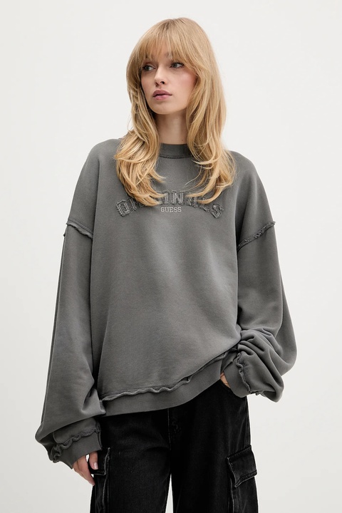 Guess Originals bluza bawełniana kolor szary z aplikacją M5BQ39 KCPR1 - zdjęcie produktu nr 1