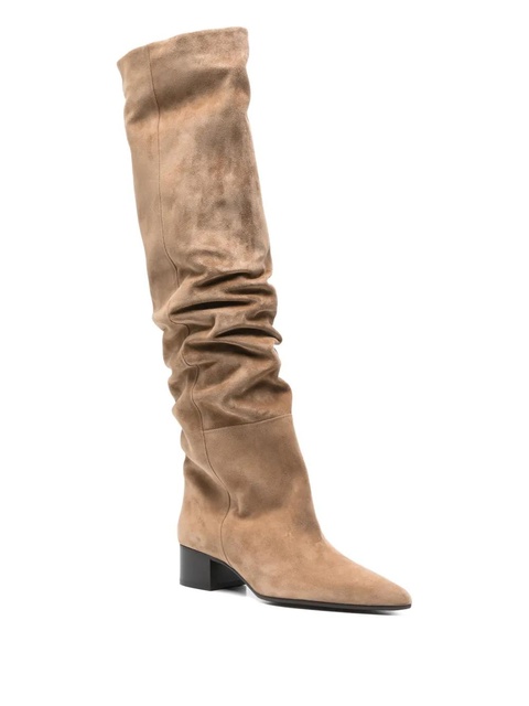 KHAITE 40mm Andee over-the-knee suede boots - Neutrals - zdjęcie produktu nr 2