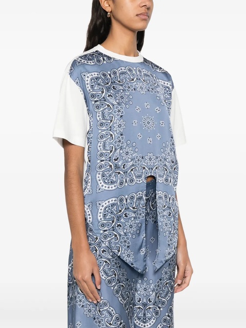 Maje panelled T-shirt - Blue - zdjęcie produktu nr 1