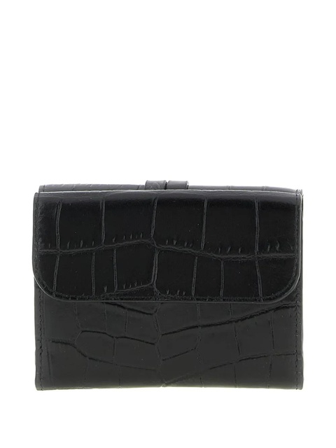 Chloé small Alphabet crocodile-effect leather wallet - Black - zdjęcie produktu nr 2