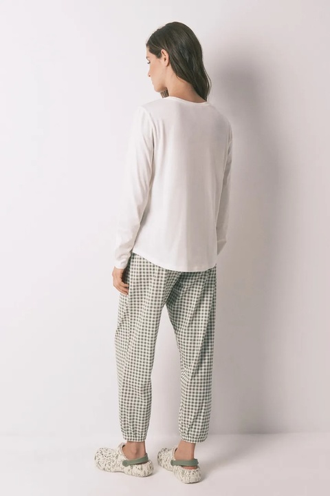 women'secret piżama bawełniana damska kolor biały bawełniana 3132136 - zdjęcie produktu nr 2