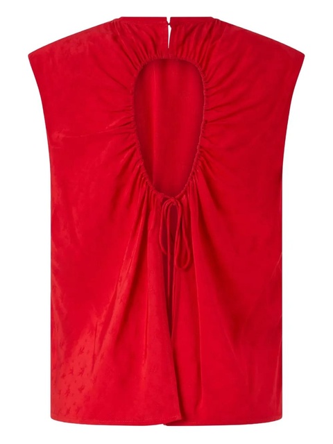 PINKO tie-back sleeveless top - Red - zdjęcie produktu nr 1