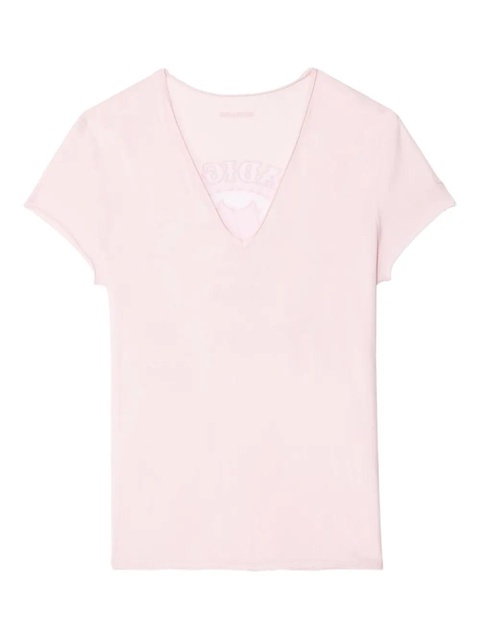 Zadig&Voltaire v-neck t-shirt - Pink - zdjęcie produktu nr 1