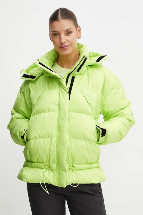 adidas by Stella McCartney kurtka damska kolor zielony zimowa IW3845 - zdjęcie produktu nr 1