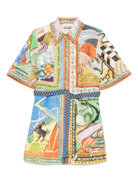 ALEMAIS Lucky Pace shirt dress - Blue - zdjęcie produktu nr 1