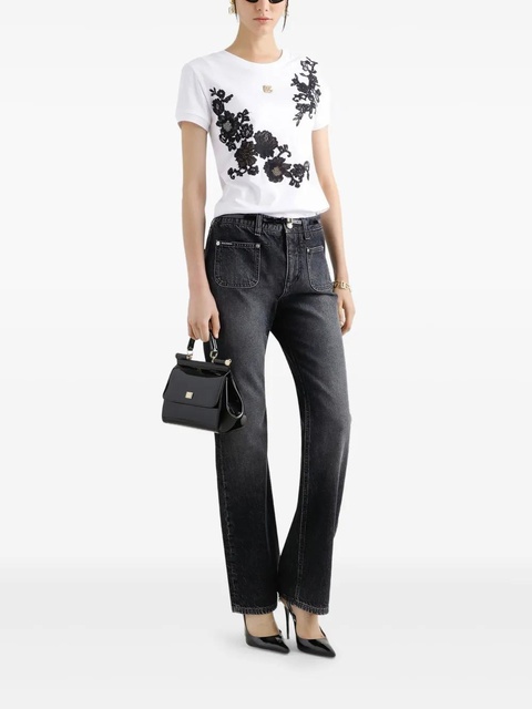Dolce & Gabbana logo-plaque jeans - Black - zdjęcie produktu nr 2