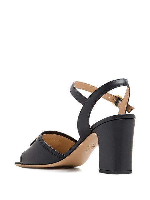 Valentino Garavani 75mm VLogo block-heel sandals - Black - zdjęcie produktu nr 2