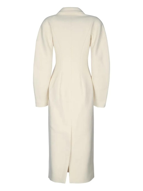 Jacquemus curved le manteau coat - White - zdjęcie produktu nr 2