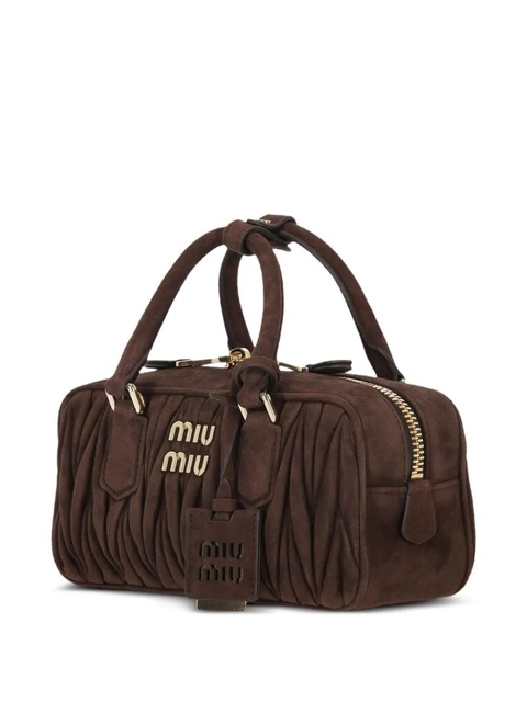 Miu Miu matelasse-effect tote bag - Brown - zdjęcie produktu nr 2