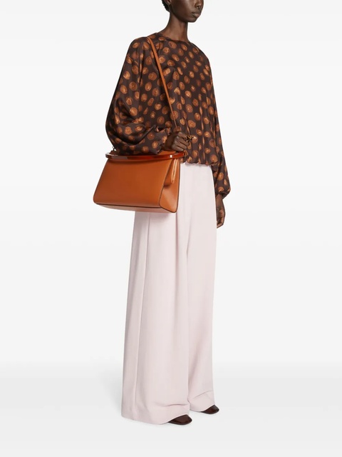 DRIES VAN NOTEN large leather tote bag - Brown - zdjęcie produktu nr 2