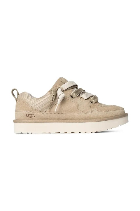 UGG sneakersy zamszowe Lo Lowmel damskie kolor beżowy 1168890-MDSD - zdjęcie produktu nr 1
