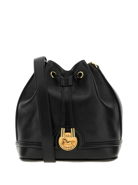 Chloé leather bucket bag - Black - zdjęcie produktu nr 2