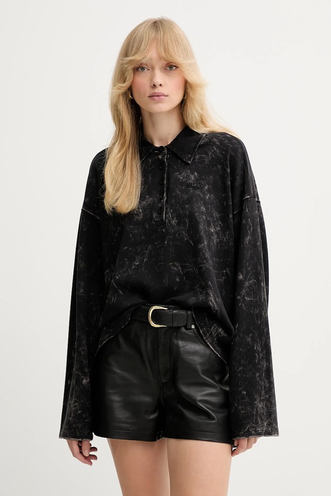 Gestuz longsleeve bawełniany kolor czarny 10910662 - zdjęcie produktu nr 1