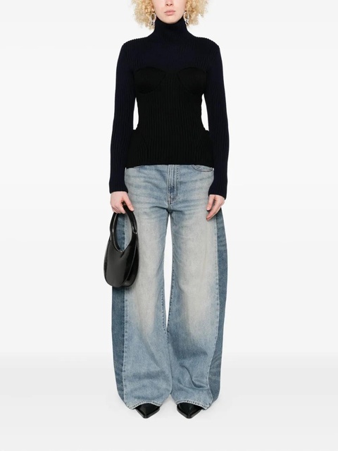 Jean Paul Gaultier merino wool-blend top - Black - zdjęcie produktu nr 2