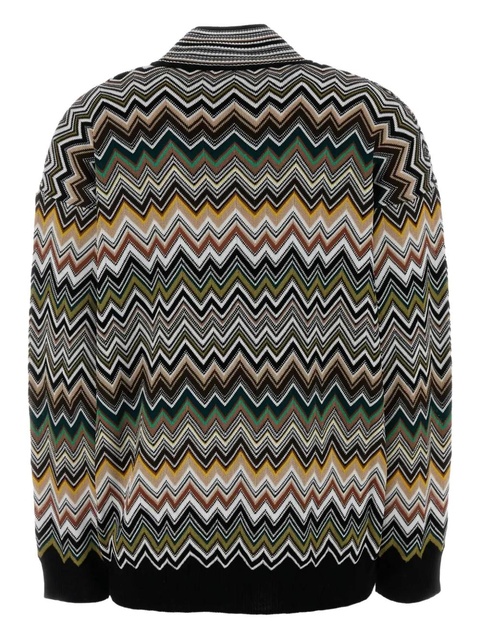 Missoni zigzag-pattern high-neck sweater - Brown - zdjęcie produktu nr 2