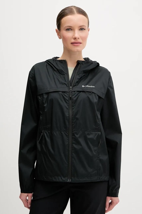 Columbia kurtka outdoorowa Crested Canyon Windbreaker kolor czarny 2116481 - zdjęcie produktu nr 1