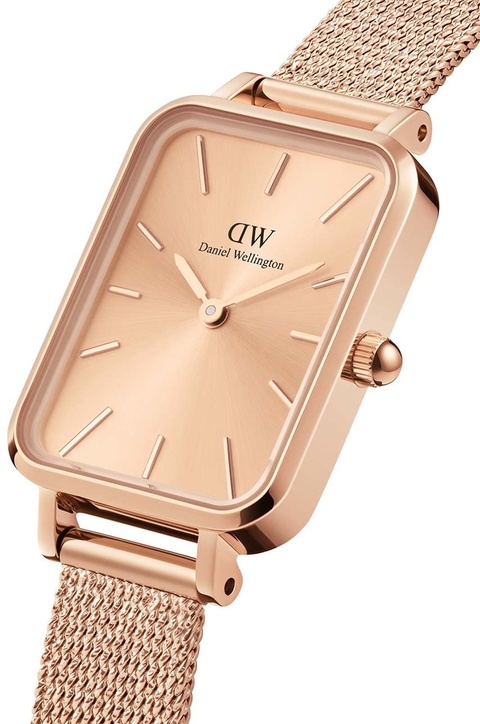 Daniel Wellington zegarek Quadro 20X26 damski kolor różowy - zdjęcie produktu nr 2