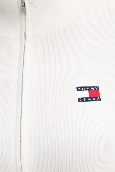 Tommy Jeans kardigan damski kolor biały lekki DW0DW20967 - zdjęcie produktu nr 2