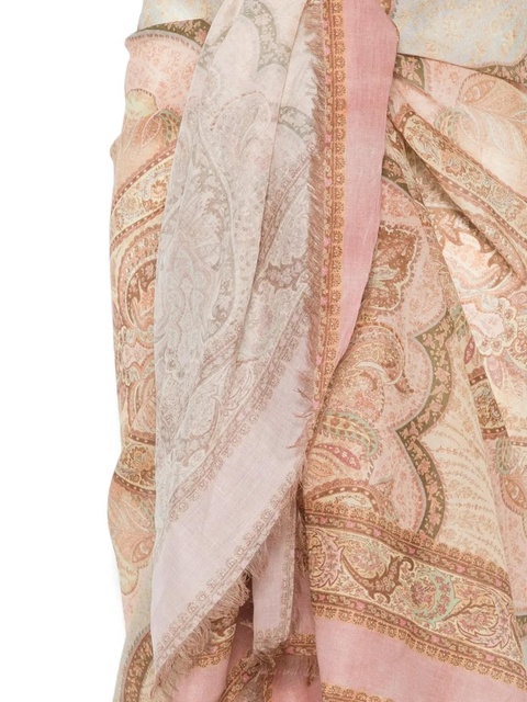 ZIMMERMANN printed cotton pareo - Brown - zdjęcie produktu nr 2