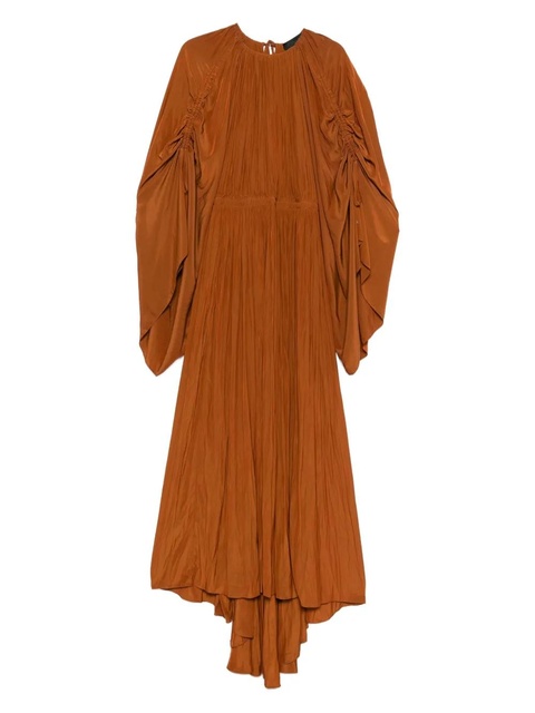 Lanvin ruched pleated dress - Brown - zdjęcie produktu nr 1