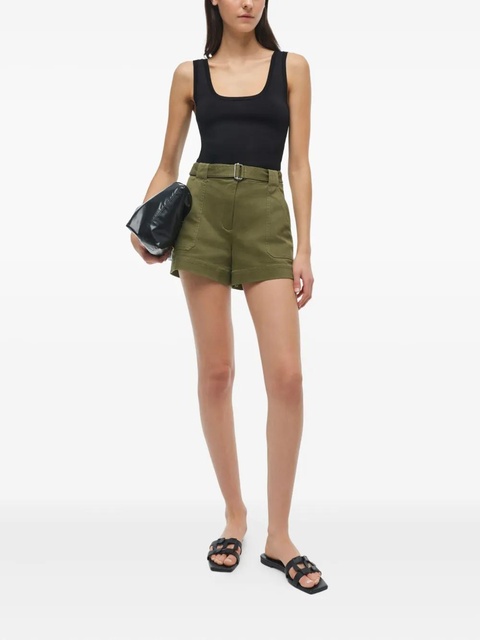 Simkhai Lourie belted shorts - Green - zdjęcie produktu nr 2