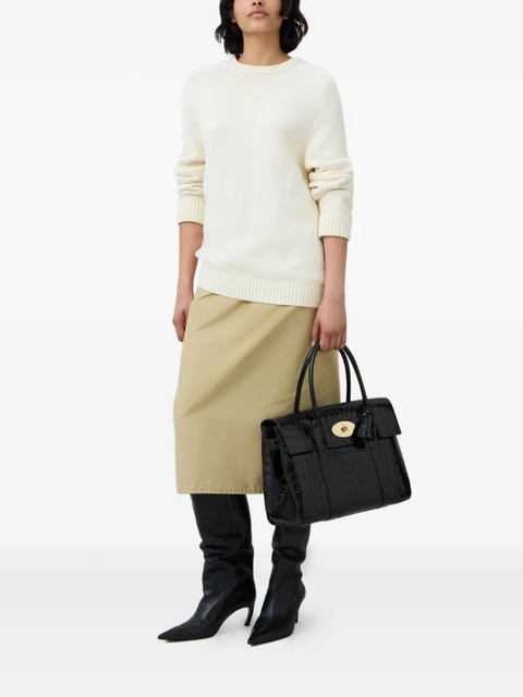 Mulberry Bayswatter crocodile-embossed tote bag - Black - zdjęcie produktu nr 2