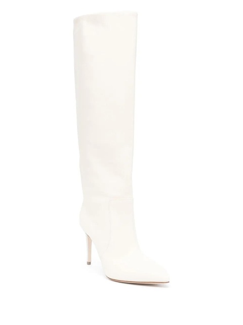 Paris Texas Stiletto 90 leather boots - Neutrals - zdjęcie produktu nr 2
