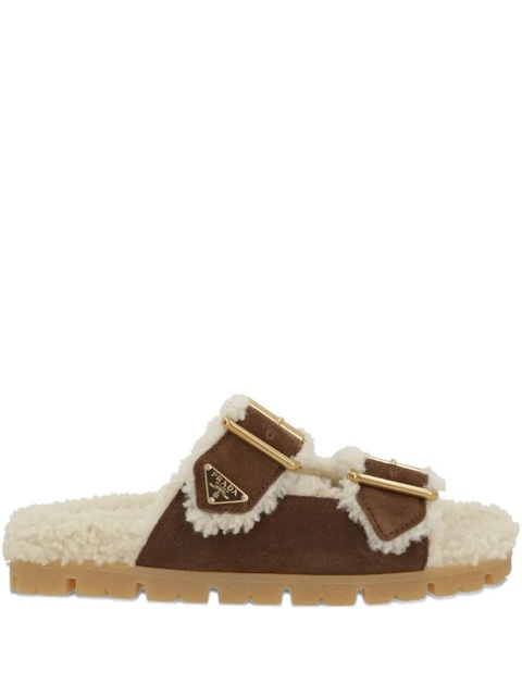 Prada buckle-detail sandals - Brown - zdjęcie produktu nr 1