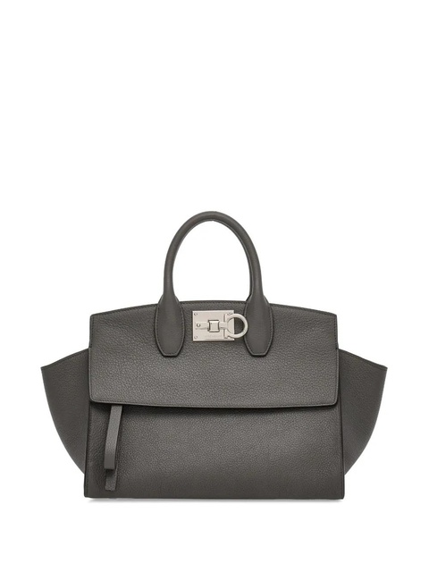Ferragamo Studio logo-plaque tote bag - Grey - zdjęcie produktu nr 1