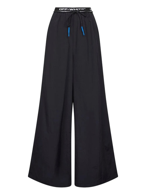 Off-White logo-band trousers - Black - zdjęcie produktu nr 1