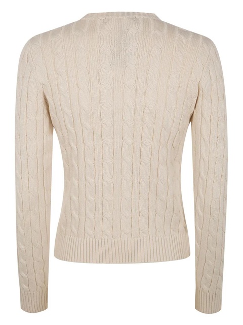 Lauren Ralph Lauren logo-embroidery cardigan - Neutrals - zdjęcie produktu nr 2