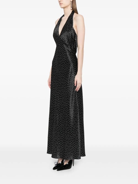 Reformation silk polka dot dress - Black - zdjęcie produktu nr 2