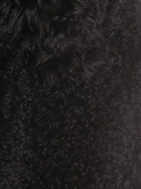 Blumarine leather-detail fleece jacket - Black - zdjęcie produktu nr 2