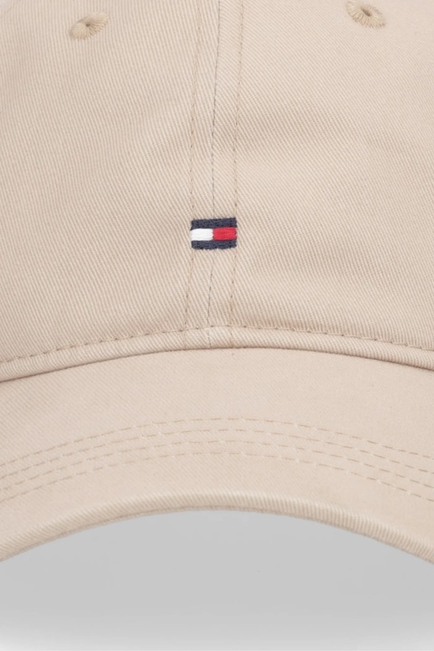 Tommy Hilfiger czapka z daszkiem bawełniana kolor beżowy AW0AW17781 - zdjęcie produktu nr 2