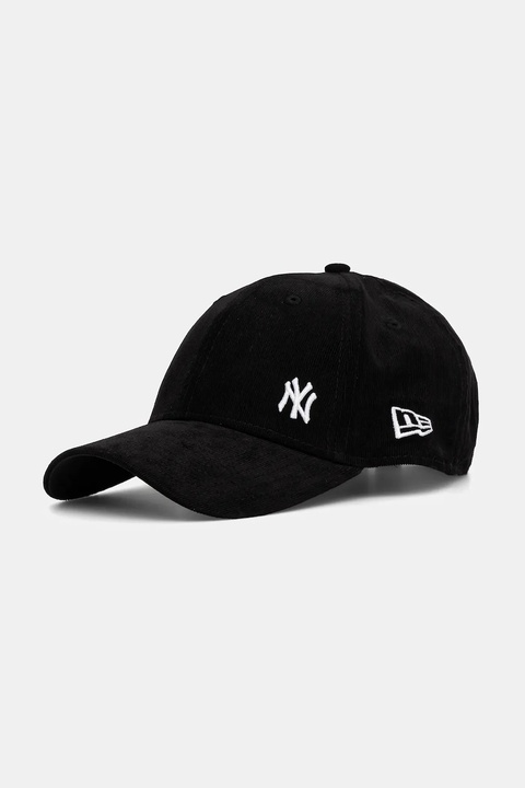 New Era czapka z daszkiem sztruksowa 0 kolor czarny 60691112 - zdjęcie produktu nr 1