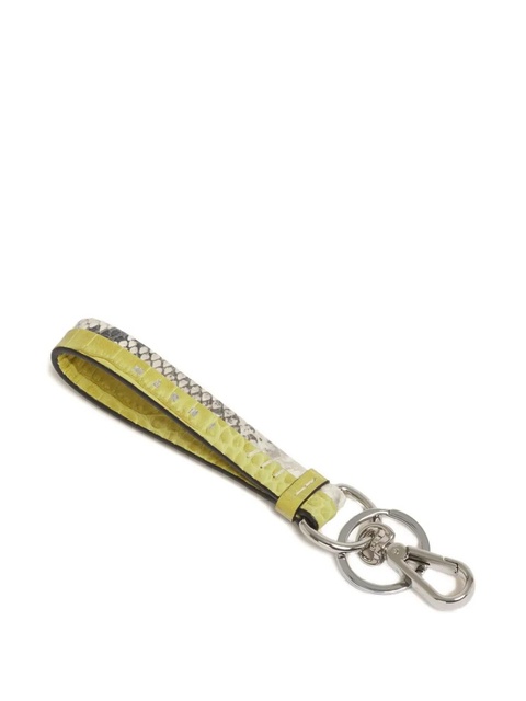 Marni crocodile-effect print leather keyring - Green - zdjęcie produktu nr 2