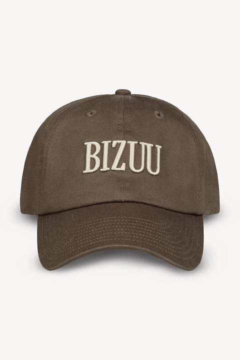 Bizuu czapka z daszkiem bawełniana ZANE kolor brązowy ZANE BRĄZOWY - zdjęcie produktu nr 2