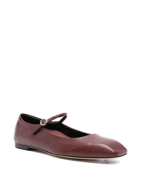Aeyde leather ankle-strap ballet flats - Red - zdjęcie produktu nr 1