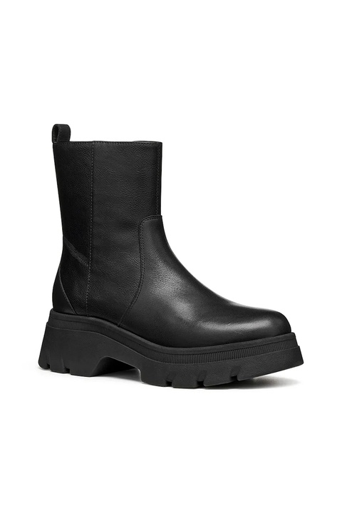 Geox botki D PLUETTE damskie kolor czarny na płaskim obcasie D565MB 04654 C9999 - zdjęcie produktu nr 2