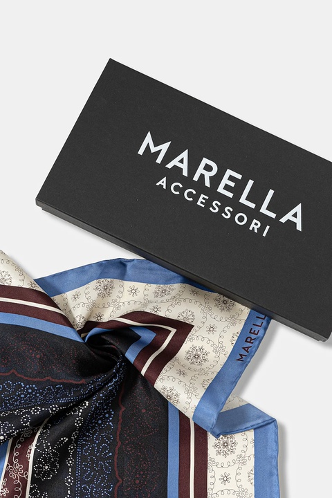 Marella chusta jedwabna damska kolor fioletowy wzorzysta 2523546126200 - zdjęcie produktu nr 2