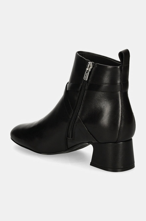 Karl Lagerfeld botki skórzane BONNIE damskie kolor czarny na słupku KL30354 - zdjęcie produktu nr 2
