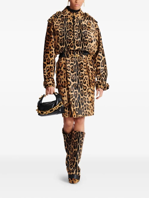 Balmain leopard-print skirt - Neutrals - zdjęcie produktu nr 2