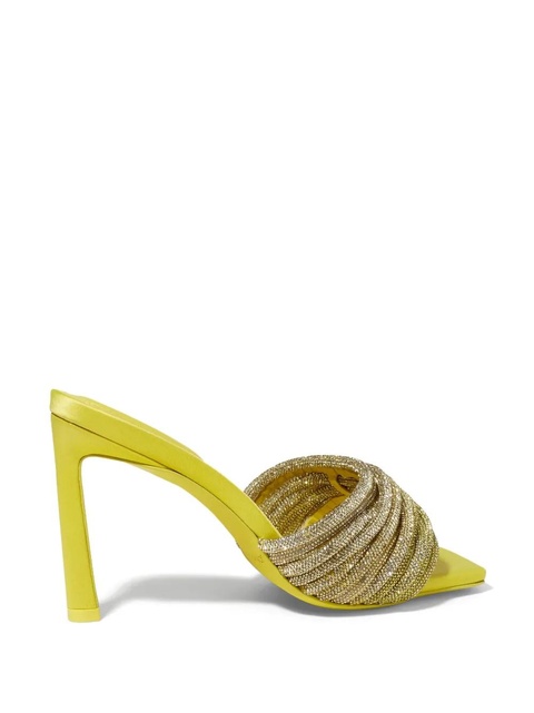 Simkhai Lena crystal-embellished mules - Yellow - zdjęcie produktu nr 2