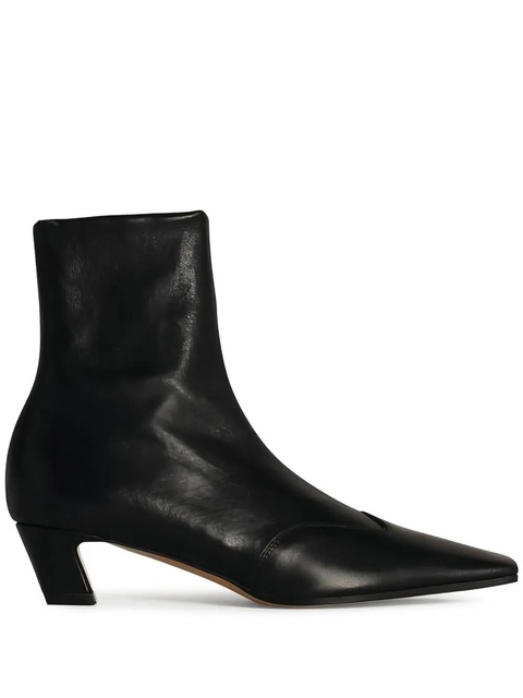 KHAITE 40mm Nevada square-toe ankle boots - Black - zdjęcie produktu nr 1