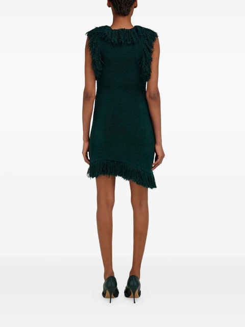 Ferragamo fringe-detail mini dress - Green - zdjęcie produktu nr 2