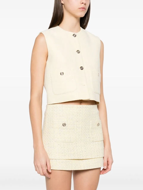 Maje tweed vest - Yellow - zdjęcie produktu nr 1
