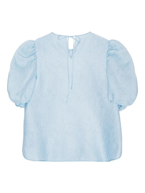 Cecilie Bahnsen gathered-detail top - Blue - zdjęcie produktu nr 2