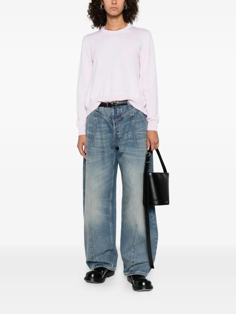 Alexander McQueen long-sleeve crew-neck top - Pink - zdjęcie produktu nr 2