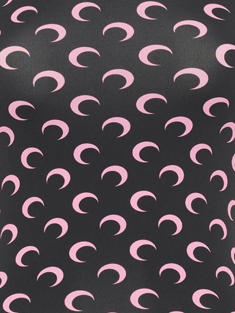 Marine Serre all-over moon-print tube top - Black - zdjęcie produktu nr 2